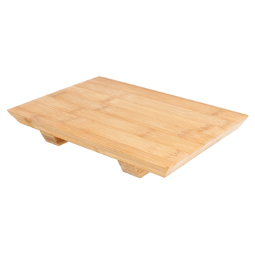 Base Retangular em Bamb natural para Sushi 205x150x30mm 1 un