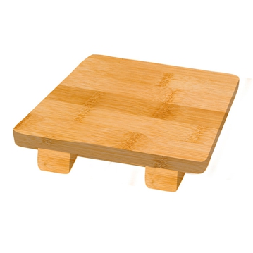 Base Quadrada em Bamb natural para Sushi 150x150x25mm 1 un