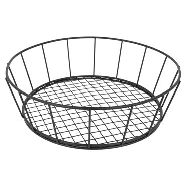 Panier en acier noir de style toscan �241x70mm 12 unit�