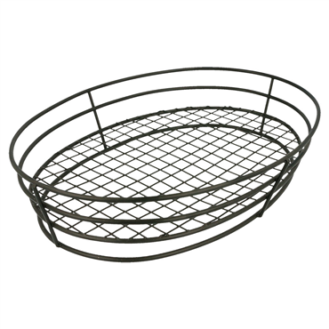 Cesta em Ao Preto Estilo Toscano 280x205x57mm 24 un