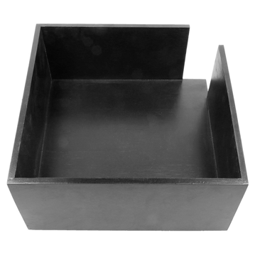 Suporte de Bamb Preto para Guardanapos 400x400mm 1/4 1 un