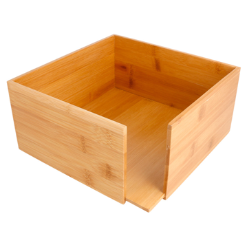 Suporte de Bamb Natural para Guardanapos 400x400mm 1/4 1 un