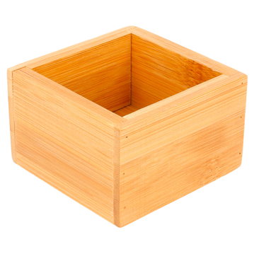 Caixa de Apresentao Buffet em Bamb Natural 80x80x50mm 6 un