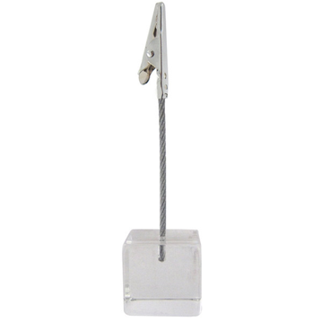 Porta-Etiquetas Alligator com Base em Acrlico 117mm 1 un