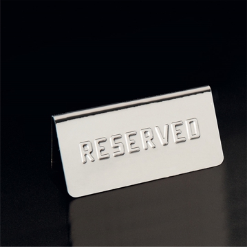 Cavalete de Mesa em Inox Reserved (EN) 120x54x59mm 1 un