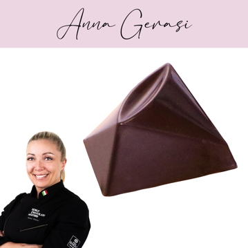 Molde em Plstico Policarbonato para Bombons Praline Hope 32x32x18mm
