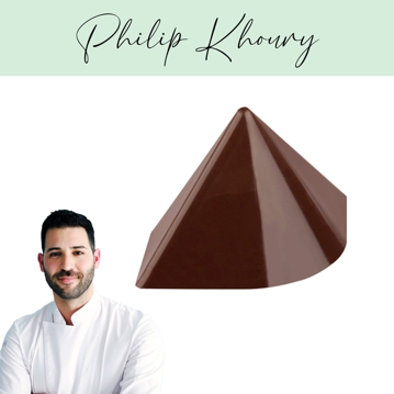 Molde em Plstico Policarbonato para Bombons Praline Mount 32x32x23mm