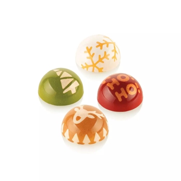 Semiesfera e Choco Stamp para Molde em Plstico Tritan para Bombons Semiesfera - Modelo B