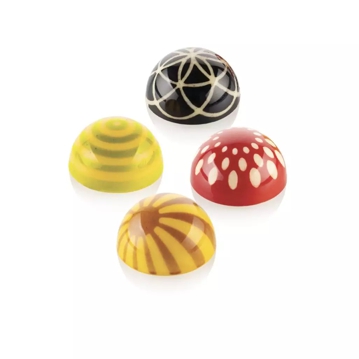 Semiesfera e Choco Stamp para Molde em Plstico Tritan para Bombons Semiesfera - Modelo A