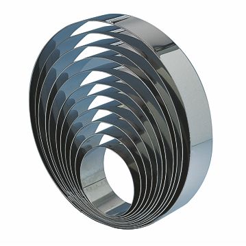 Forma Cortante em Anel Circular de Inox para Semifrios - Alta 180x40mm