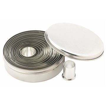 Conjunto de Formas Cortantes para Pastelaria - Circulares Lisas