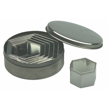 Conjunto de Formas Cortantes para Pastelaria - Hexagonais