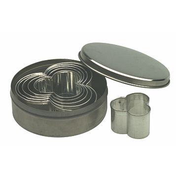 Conjunto de Formas Cortantes para Pastelaria - Trevo