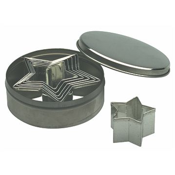 Conjunto de Formas Cortantes para Pastelaria - Estrela