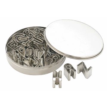 Conjunto de Formas Cortantes para Pastelaria - 26 Letras