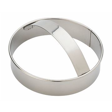 Forma Cortante para Pastelaria Inox com Pega - Circular Liso 120mm