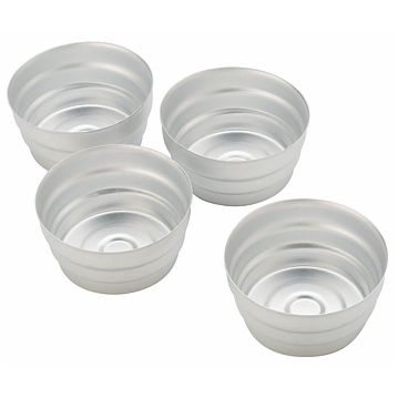 Conjunto de 4 Formas Molde em Aluminio para Pastelaria - Pudim St.budn Sem Rebordo 80x50mm