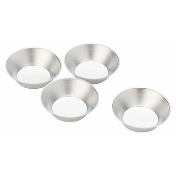 Conjunto de 4 Formas Molde em Aluminio para Pastelaria - Circulares Baixas 60x20mm