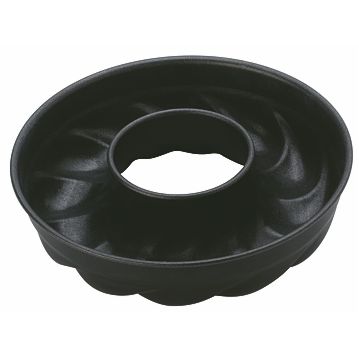 Forma Molde em Aluminio Anti-aderente para Pastelaria - Savarin em Espiral com Burado 220x50mm