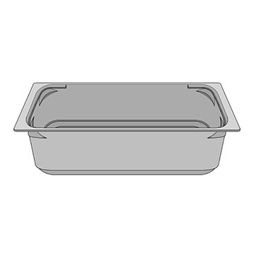 Cuba em Plstico Transparente para Gelado 5000ml Caixa 92