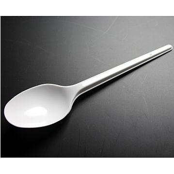 Colher de Plstico Branco de Sopa Econmico 162mm 20x100un