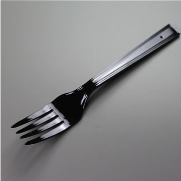 Garfo de Plstico Preto PLUS 180mm 1800un