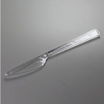 Faca de Plstico Transparente PLUS 180mm 6x300un