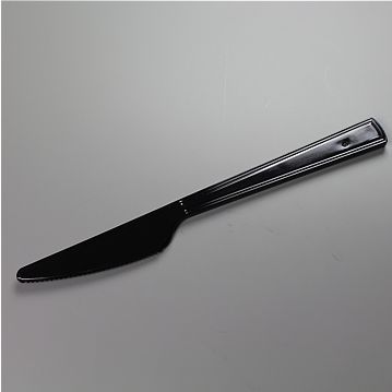 Faca de Plstico Preto PLUS 180mm 1800un