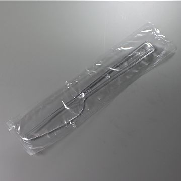 Faca de Plstico Transparente PLUS 180mm Embrulhado Individualmente 1500un