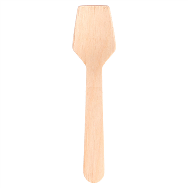 Colher em Madeira para Gelados 95mm 100 un