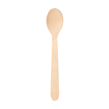 Colher em Madeira de Caf 110mm 100 un