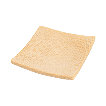 Prato de Bambu quadrado 60x60mm 24 un
