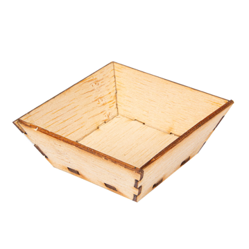 Mini Recipientes em Bambu para Entradas 50x50x20mm 4x100 un