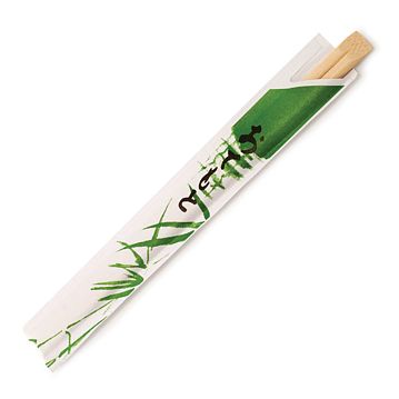 Pauzinhos em Bambu Individuais para Comida Oriental 200mm 100 un