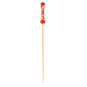 Pick em Bamb Prola Vermelho 120mm 100 un