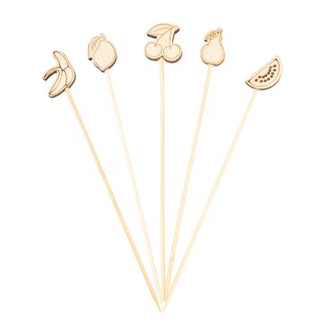 Pick em Bamb Frutas 120mm 100 un