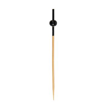 Pick em Bamb Bola Preta 90mm 100 un