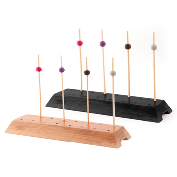 Base em bamb Preto para 16 Picks 200x60x20mm 12 un