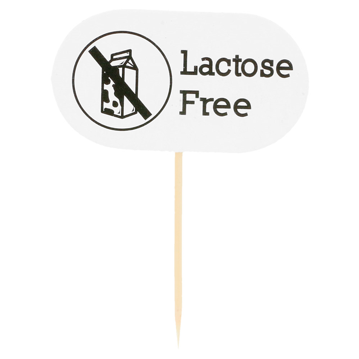 Pick em Madeira Marcador de Comida 80mm Lactose Free 100 un