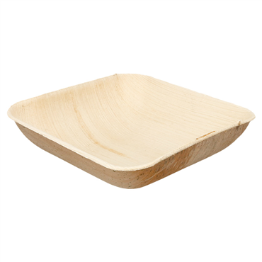 Tigela Quadrada em Folha de Palma 150x150x40mm 200 un