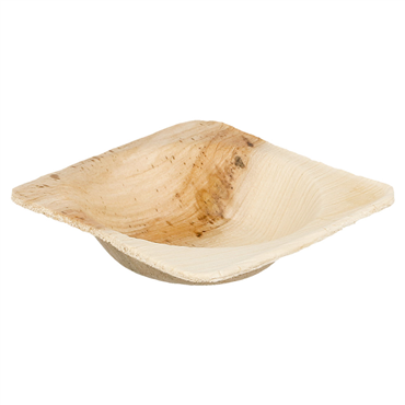Tigela Quadrada em Folha de Palma 50x50x20mm para molhos 8x25 un