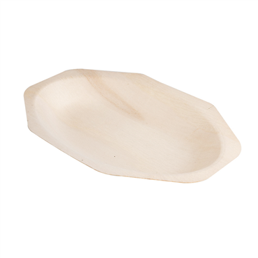 Prato de Madeira octogonal 200x130x25mm 50 un