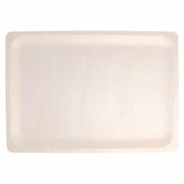 Prato de Madeira rectangular 400x280x20mm 20x10 un