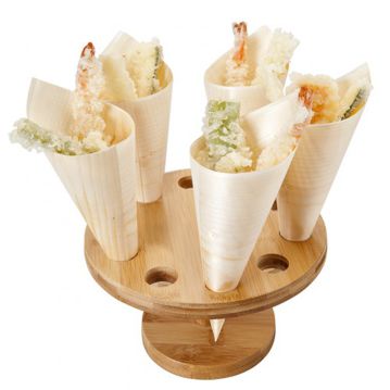 Suporte Bambu para 10 Cones
