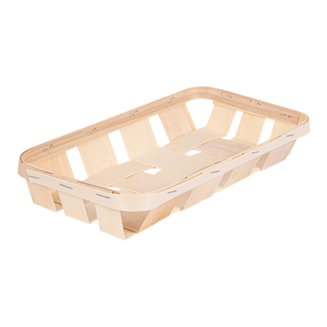 Cesta em madeira de choupo 260x125x40mm 6x20 un