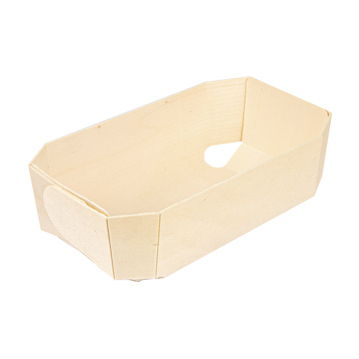Barqueta em madeira de choupo 180x105x55mm 12x25 un