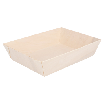 Barqueta em madeira de choupo 180x130x40mm 2x50 un