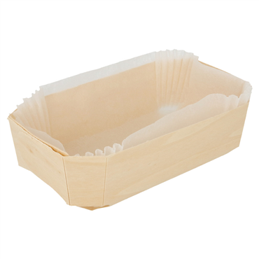Barqueta em madeira de Choupo + Cpsula 140x90x45mm 16x25 un