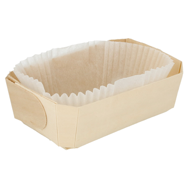 Barqueta em madeira de Choupo + Cpsula 180x115x55mm 12x25 un