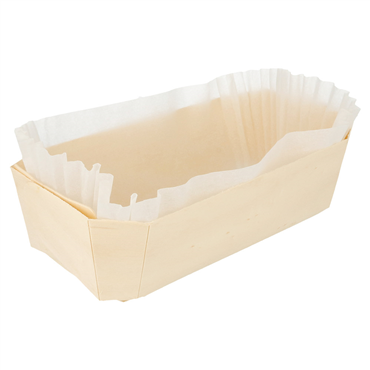 Barqueta em madeira de Choupo + Cpsula 230x130x70mm 4x25 un